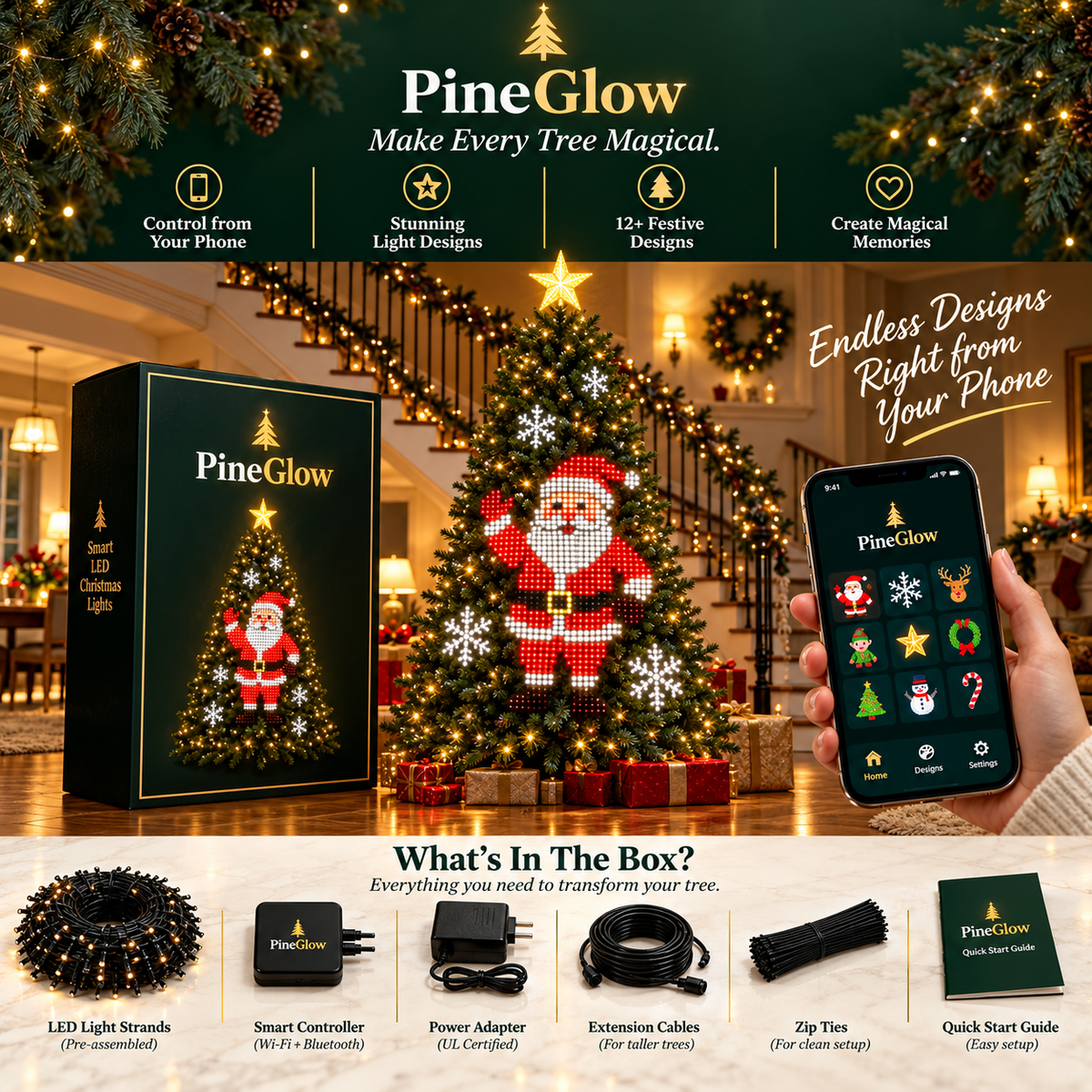 Smart Animated Christmas Tree Lights