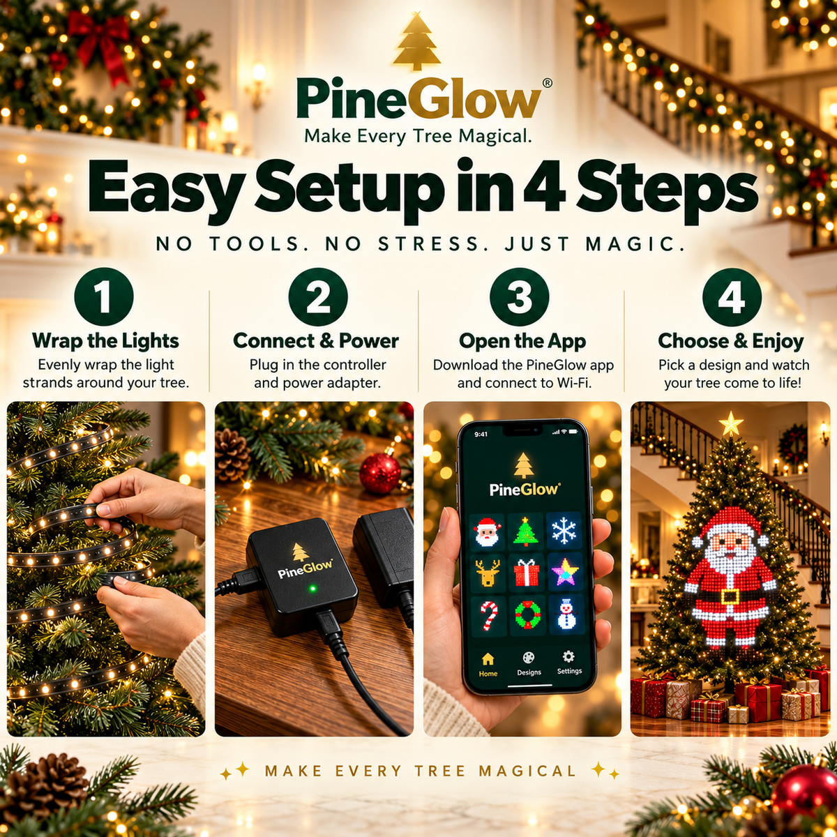 Smart Animated Christmas Tree Lights